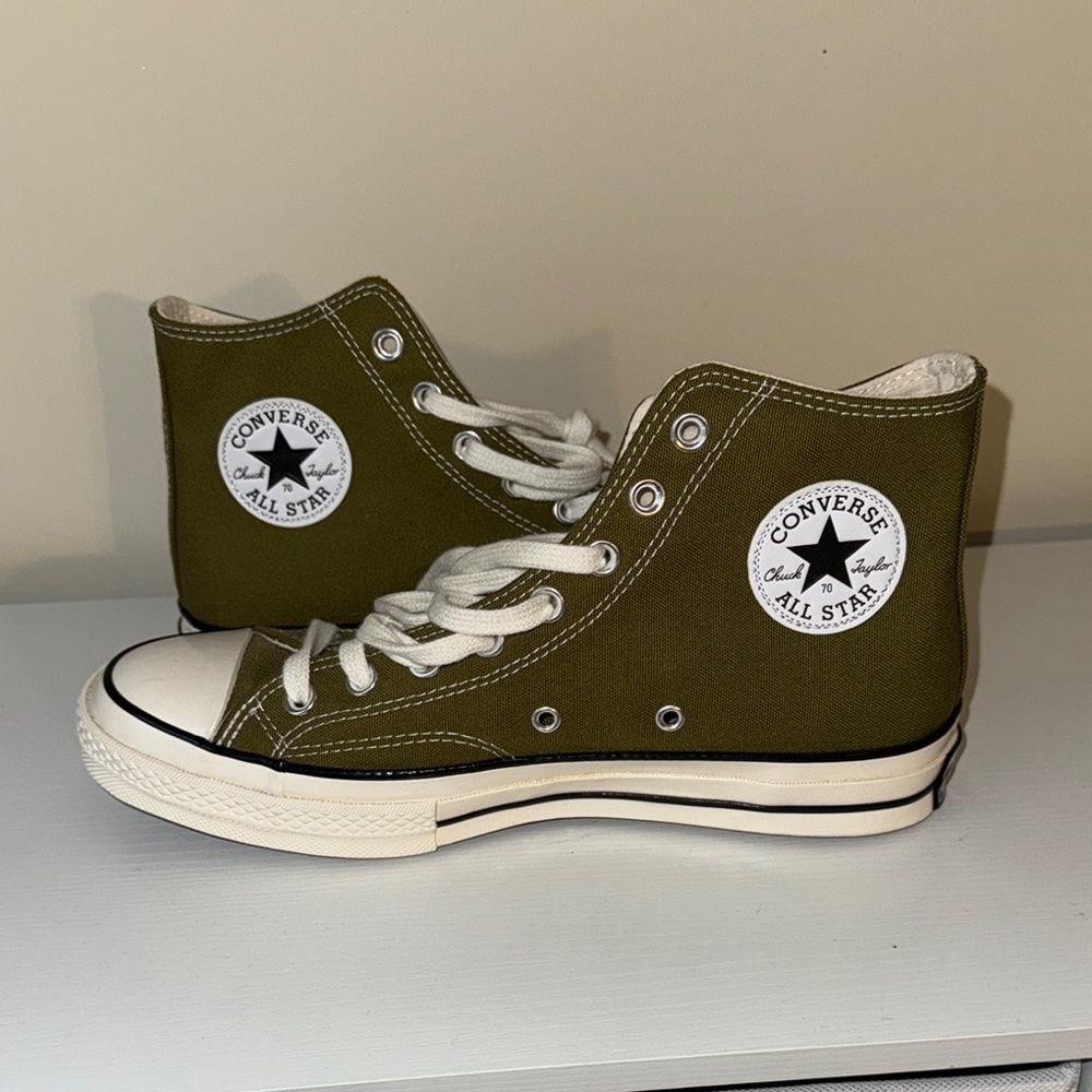 Converse Kids High-Top Sneakers - Olive Green
